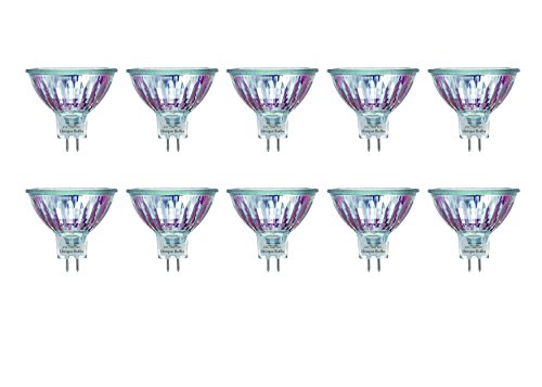 10 pcs MR16 75W 12V Halogen Flood Reflector Light Bulbs EYC 75-Watt Lamp