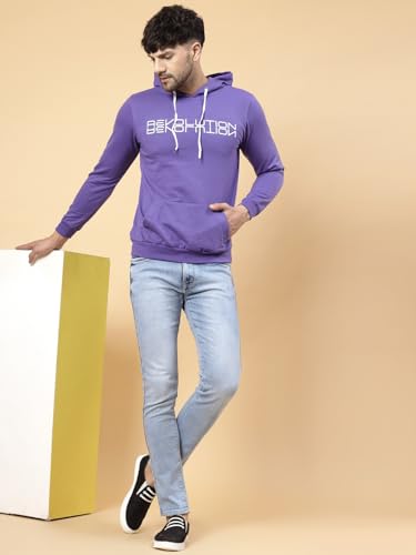 Image of Rigo Fleece Printed Round Neck Sweatshirt for Men | Full Sleeves Sweatshirt for Men | Casual Wear & Stylish Sweatshirts for Men