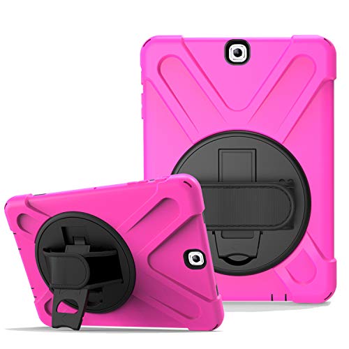 Protection Samsung Galaxy Tab S2 9.7 rotative à 360 degrés rose