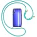 Produktbild mtb more energy Handykette kompatibel mit Huawei Nova 5T / Honor 20 (6.26'') - türkis/Gold - Smartphone Hülle zum Umhängen - Anti Shock Full TPU Case