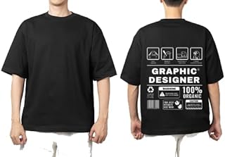 Black oversize Youth shirt back art over size TEXT job work (graphic designer) 28