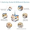 Fervalyna Juguete Montessori, 6-In-1 Juguetes Madera, Cubo Actividades con Laberintos de Abalorios, Cubo Sensorial Habilidades Motoras, Cubo de Actividades Montessori, Apto para niños de 1 a 4 años. #5