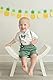 Tearfuty Baby Boys Gentleman Sets Fliege Hosen mit Supenders Sommerkleidung Sets Grün