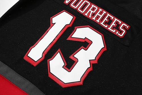 Youth Voorhees Jason 13 Friday Movie Ice Hockey Jersey Halloween Black by PRIMITAS - Used condition - Image 6