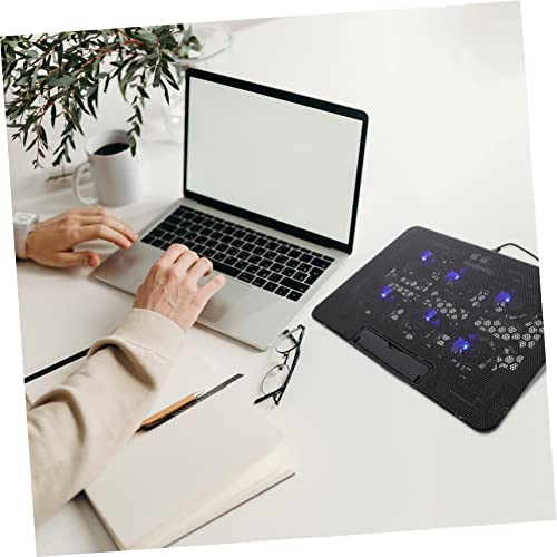 Base con ventiladores para laptop MERRYHAPY ajustable miniatura 5