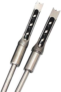 sac taske 角穴ドリル ほぞ穴 チゼル 高硬度 木工 ドリルビット 角のみ 穴あけ 電動工具 (2サイズセット)