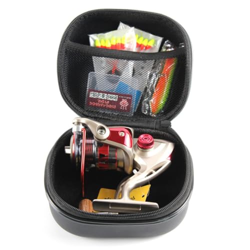 Carrete de pesca estuche EVA negro DOITOOL bolsa impermeable de surfcasting multifunción 2