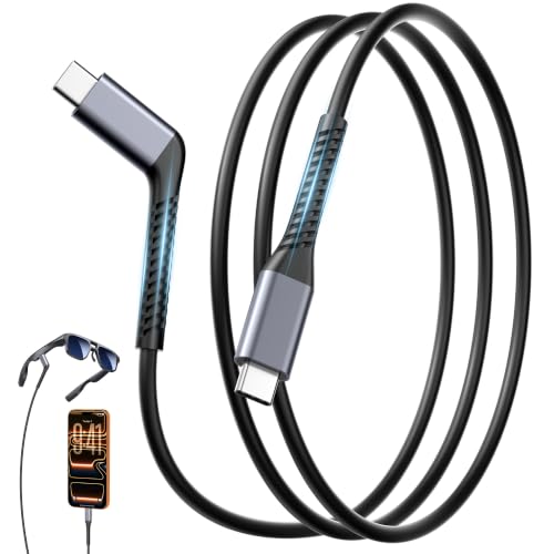 AR Glasses USB C Cable 240W Charging 20Gbps Data USB 3.2 Gen2 4K60Hz 3FT