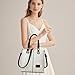 Imagen de AINUOEY Mujer Bolsos de Mano Casual Bandolera Marca Mediano Totes Antirrobo Hombro Italianos PU Cuero 5706 2 piezas Piszkosfehér
