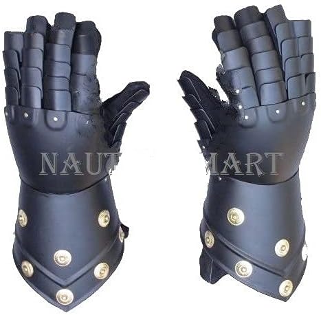 NauticalMart Medieval Gauntlets Functional Knight Mitten Re-enactment LARP Costume
