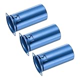 QUARKZMAN 3 Stück Röhrensockel 9 Pins Aluminium-Vakuumröhrensockel Ventil 25.4mm Durchmesser für 12AX7 12AU7 ECC83 ECC82 Röhre,Blau