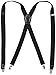 Dockers Men's Textured Solid Suspender, Black, One Size