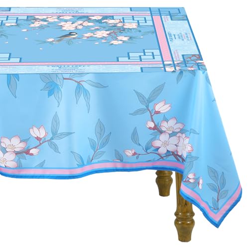 Hillsuren Mahjong Tablecloth 55" x 55" Polyester Square Instructional Design with Rules for Family Game Night Party Favor Supplies(Blue Birds) by Hillsuren - Used condition - Image 8
