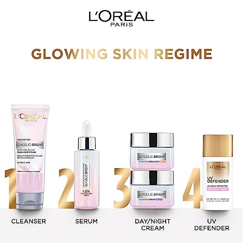Image of L'Oreal Paris Glycolic Bright Glowing Serum Sheet Mask (Pack of 2)