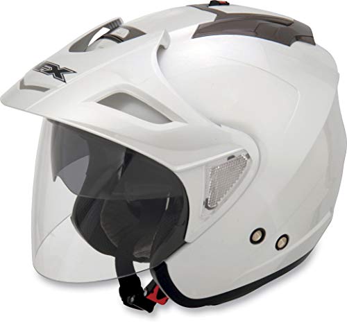Casco Abierto AFX FX-50 Blanco Perla con Visera Talla S Sm Small Homologado