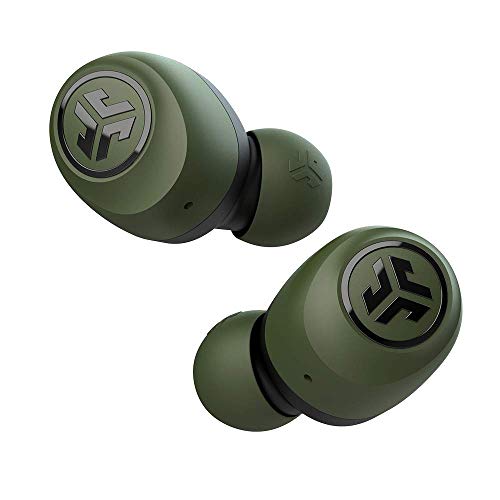 JLab Go Air True Wireless Bluetooth Earbuds + Charging Case | Green | Dual Connect | IP44 Sweat Resistance | Bluetooth 5.0 Connection | 3 EQ Sound Settings: JLab Signature, Balanced, Bass Boost