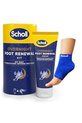 Scholl Kit nocturno de los pies - Crema para el cuidado de los pie de 60 ml - Taloneras de gel reutilizables 1 par - Hidrata los pies secos - Resultados visibles en 1 noche | Ya disponible en tu tienda friki favorita! En mundofriki.es!