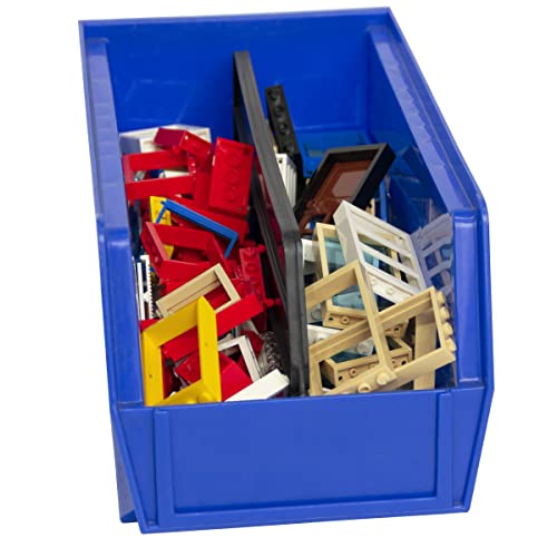 Akro-Mils 30230 AkroBins Kunststoff-Aufbewahrungsbehälter, stapelbar, 27,9 x 12,7 x 12,7 cm, blau, 12 Stück