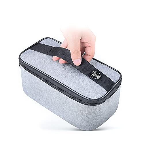 Newsmy 印鑑ケース 印鑑 収納 保管 ダイヤルロック式 手提げ 法人用 個人用 ハンコケース 内部仕切り ガジェットポーチ カード 貴重品 一括収納 防犯 防災 旅行 出張 トラベルポーチ 便利グッズ (グレー)
