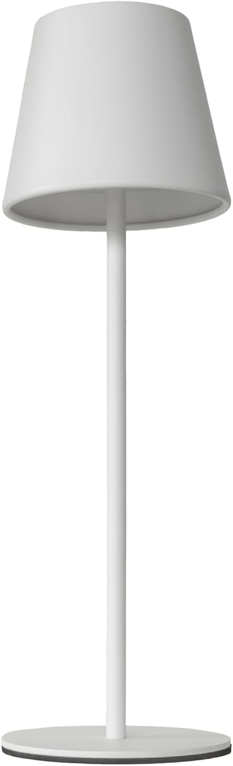 AMERELLE Branson Cordless, Dimmable, Rechargeable Table Lamp with Touch Controls, Outdoor Rated, Rust, 12 Inches