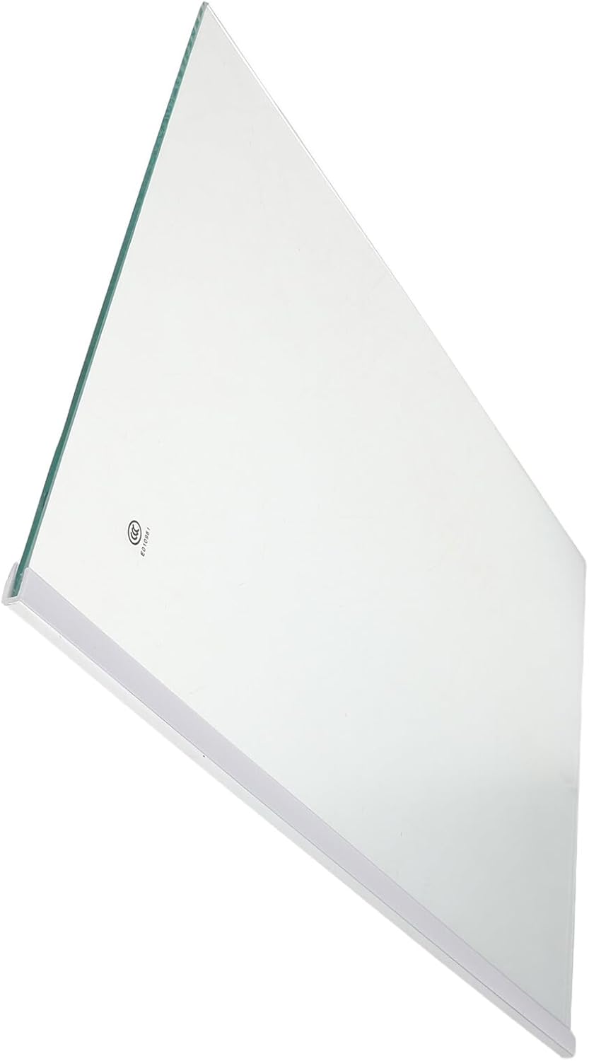 Toddmomy Tempered Glass Fridge Shelf 16"x11" Refrigerator Replacement Shelf with Edge Wrapped Design for Freezer Storage and Kitchen Organization