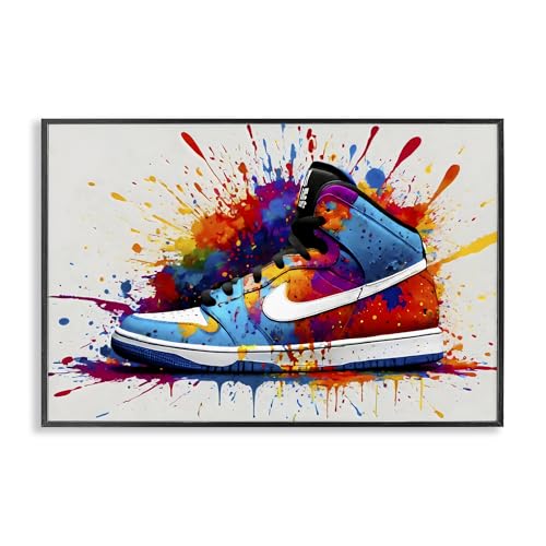 Stupell Industries 'Centric Sneaker Splash'�A�z����W�[�N���[�A�[�g�A���A18 x 12