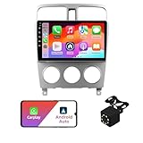 2+32G Android 12 Double Din Car Stereo for Subaru Forester 2002-2007 with 9 Inch Touchscreen Radio Built-in Wireless Carplay/Android Auto/GPS/Bluetooth/FM/AUX-in/Steering Wheel Controls/Backup Camera