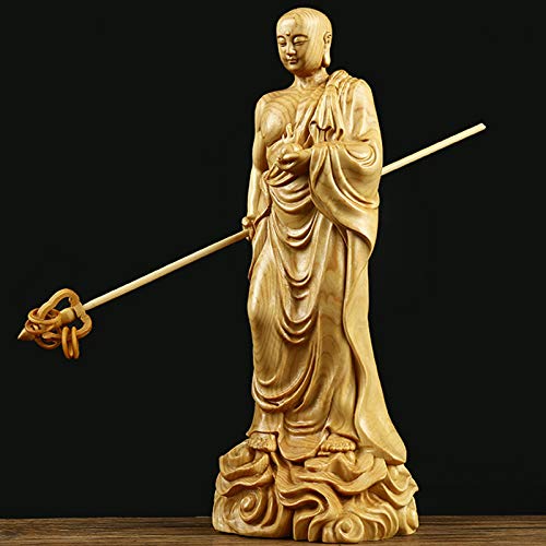 Statuette, Statue/Ornamenti Feng Shui, Ksitigarbha Bodhisattva Statua per Decorazioni per la casa, Statuette di Buddha Sculture Ornamenti, Meditazione Religione Decorazione per Ufficio Domes