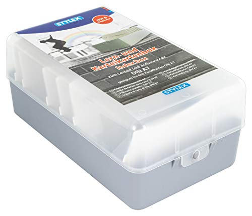 Lernbox / Karteikasten / A7 / Farbe: grau