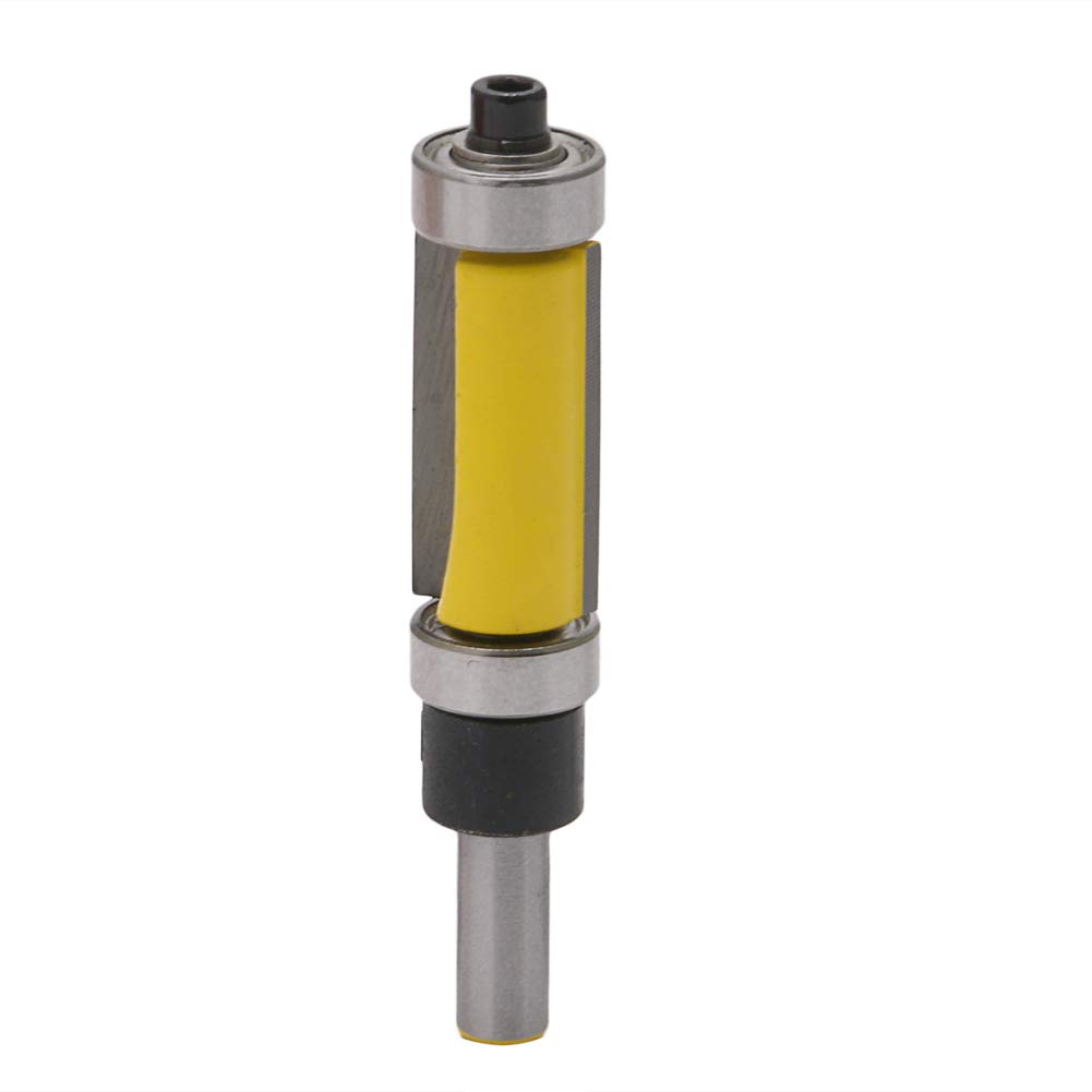 1/4'' Shank Top & Bottom Bearing Flush Trim Router Bit - 1 Flute - Alloy Steel - Flush-Trim Cut