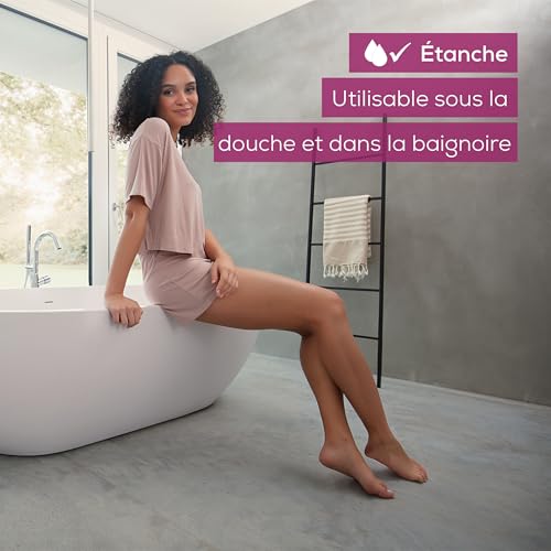 Beurer HL 36 Rasoir, rasoir électrique peau sèche et humide, 4 accessoires, tête de rasage mobile avec fonction trim, grille de rasage contre les irritations cutanées, lumière LED claire, avec accu