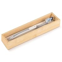 Linkidea Porte-brosse à Dents En Acrylique Avec Trou De Drainage, Organisateur De Tiroir De Salle De Bain Avec Pierre De Diatomite Séchante, Compatible Avec Brosse à Dents Extra Clean, Oral-B