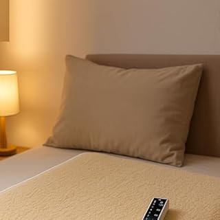 Coprimaterasso Elettrico Scaldaletto Made in Italy, Lavabile, Anallergico, 6 Temperature, 4 Timer, Lato Comando Personalizzabile, Sicuro e Confortevole (BEIGE, 150X75)