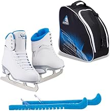 Jackson Ultima Finesse JS180 / JS181 / JS184 Figure Ice Skates for Women and Girls Bundle with Guardog Skate Guards, Jackson Skate Bag JL350 - Improved, JUST LAUNCHED 2020