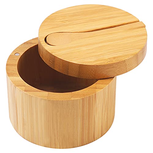 HTB Bamboo Salt Cellar with Mini Spoon