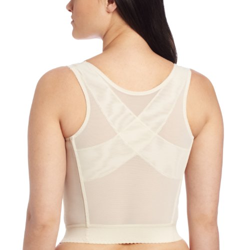 Carnival Women's Front Closure Longline Posture Support Bra, Champagne, 38D #TOP1