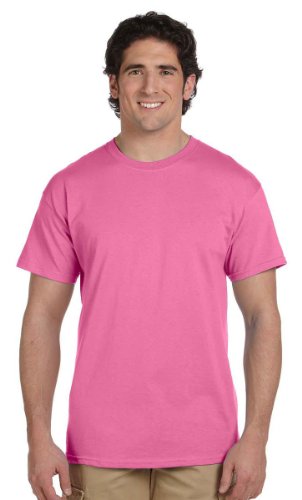 Fruit of the Loom Men's Short Sleeve Crew Tee, Medium - Azalea New