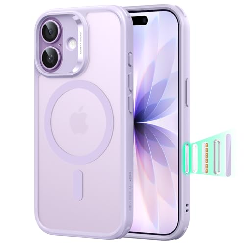 Image of ESR for iPhone 17 Case, Camera Control Cover, Compatible with MagSafe, Shockproof Military-Grade Protection, Magnetic Phone Case for iPhone 17, Classic Hybrid Case, Frosted Light Purple