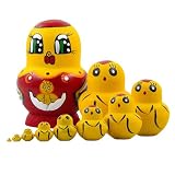 Rvikurc yellow duck nesting dolls