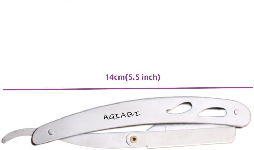 Left-Handed Hair Cutting Scissors Set with Straight Razor, 6 Inch, Leather Case, Barber Hair Cutting Thinning Shears for Professional Hairdresser or Home Use (Silver)
