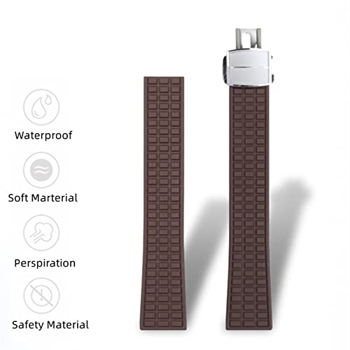Bracelet montre étanche FKM caoutchouc 19mm pour natation et sport - 4