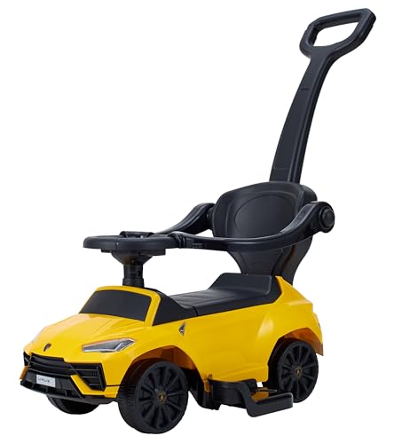野中製作所 乗用 ランボルギーニ ウルスS 手押付 LAMBORGHINI URUS S イエロー 2551 乗用玩具 足けり乗用玩具 10ヶ月〜5才 20kgまで