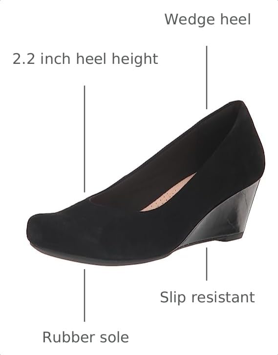 Image of Clarks Womens Flores TulipWedge Pump