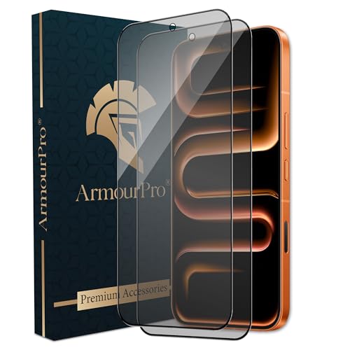 Image of ArmourPro Anti-Glare Matte Tempered Glass for Infinix Note 60 Pro, Pack of 2, Anti Fingerprint Screen Protector, 9H Scratch Resistant, Smooth Touch, Full Edge to Edge Coverage