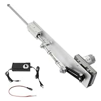 Hubkolbenmotor, Linearantrieb mit DC 24V Motor & 290 U/min, 3-16 cm Teleskophub-Linearantrieb mit Drehzahlregelung und Stromversorgung