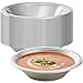 Hanna K. Signature Collection 50 Count Plastic Bowl, 15-Ounce, Silver
