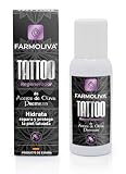 FARMOLIVA Tattoo Regenerador Spray – Aerosol Tatuajes Post Tattoo a Base de Aceite de Oliva Premium – Hidratación y Protección para Tatuajes Recien Hechos y Mantenimiento Sin Contacto - 100ml