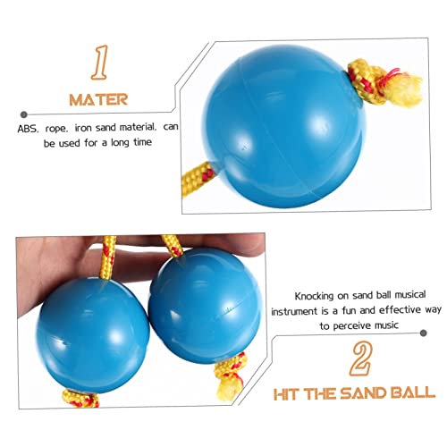 Vaguelly 2Pcs Maracas Musical For Toddlers Kids Musical Sport Rainmaker Tambores Banakula Instrument Children Percussion Instrument Finger Balls Shakers Hand Shaker #TOP3