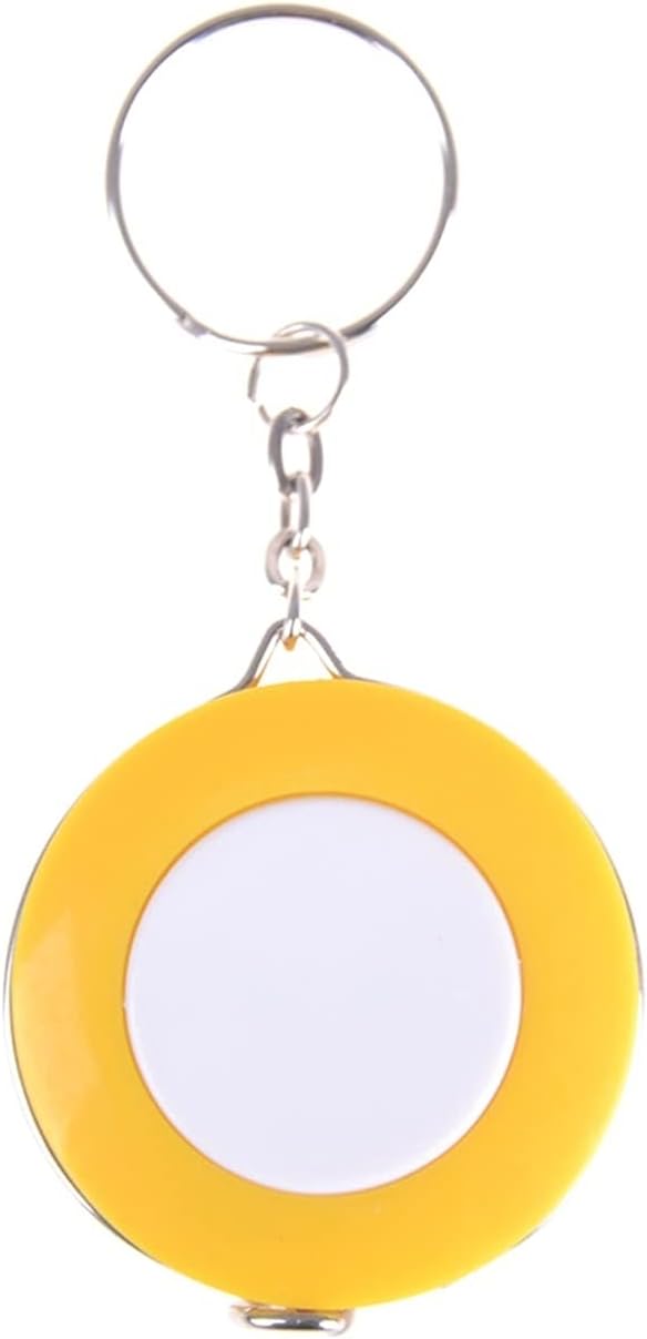 BZVCRTYKL キャンディーカラーキーチェーンテープ -1.5m キーチェーン ポータブル 格納式 定規 量 服サイズ 巻尺 小