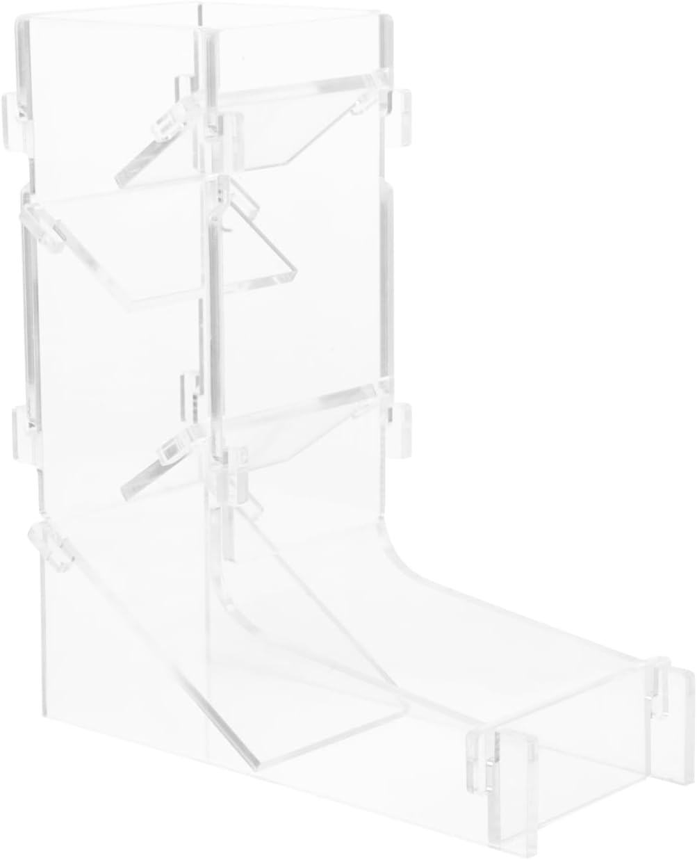 Portable Clear Acrylic Dice Tower Rolling Kit for Tabletop Games Lightweight Design Enhances Gameplay with Fair for Travel and Board Game | Lightweight Design Enhances Gameplay with Fair for Travel and Board Game